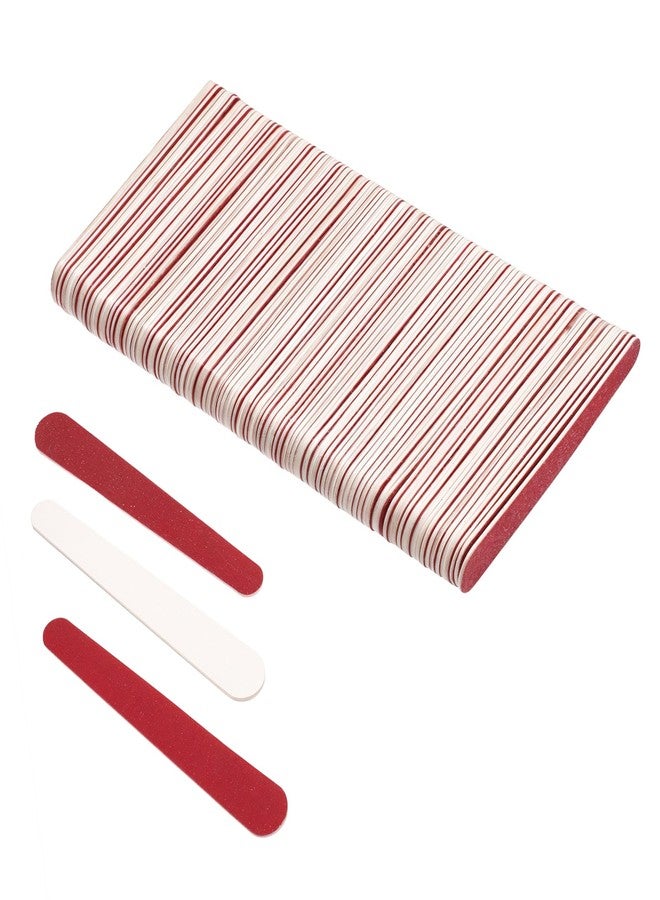 Eldraqth 100pcs Emery Boards for Nails Mini Nail Files 180/240 Grit Nail File Double Sided Small Wood Emory Fingernail Files for Acrylic and Natural Nails Manicure Pedicure - Image 1